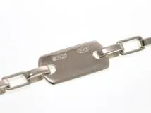 GUCCI グッチ ネックレス Ｇロゴプレート ペンダント 925 シルバー 16.3g【473】