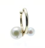 JEWELRY　ノンブランドジュエリー　貴金属・宝石　イヤーカフ　片方　K10イエローゴールド　パール　約1.9g　2141100640111　【205】