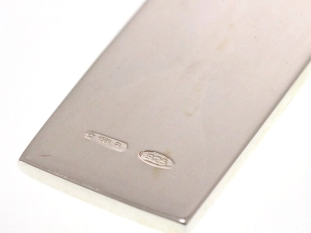 GUCCI グッチ ネックレス Ｇロゴプレート ペンダント 925 シルバー 16.3g【473】