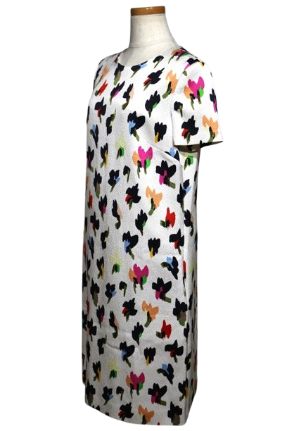 ESCADA エスカーダ ワンピース レディース34 ホワイト マルチ