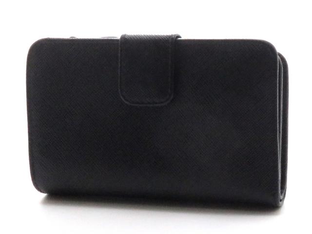 今週限定セール 美品 PRADA プラダ 二つ折り 財布 黒