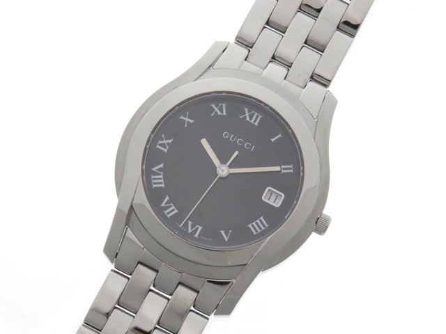GUCCI グッチ 5500M メンズ SS ブラック文字盤【432】 の購入