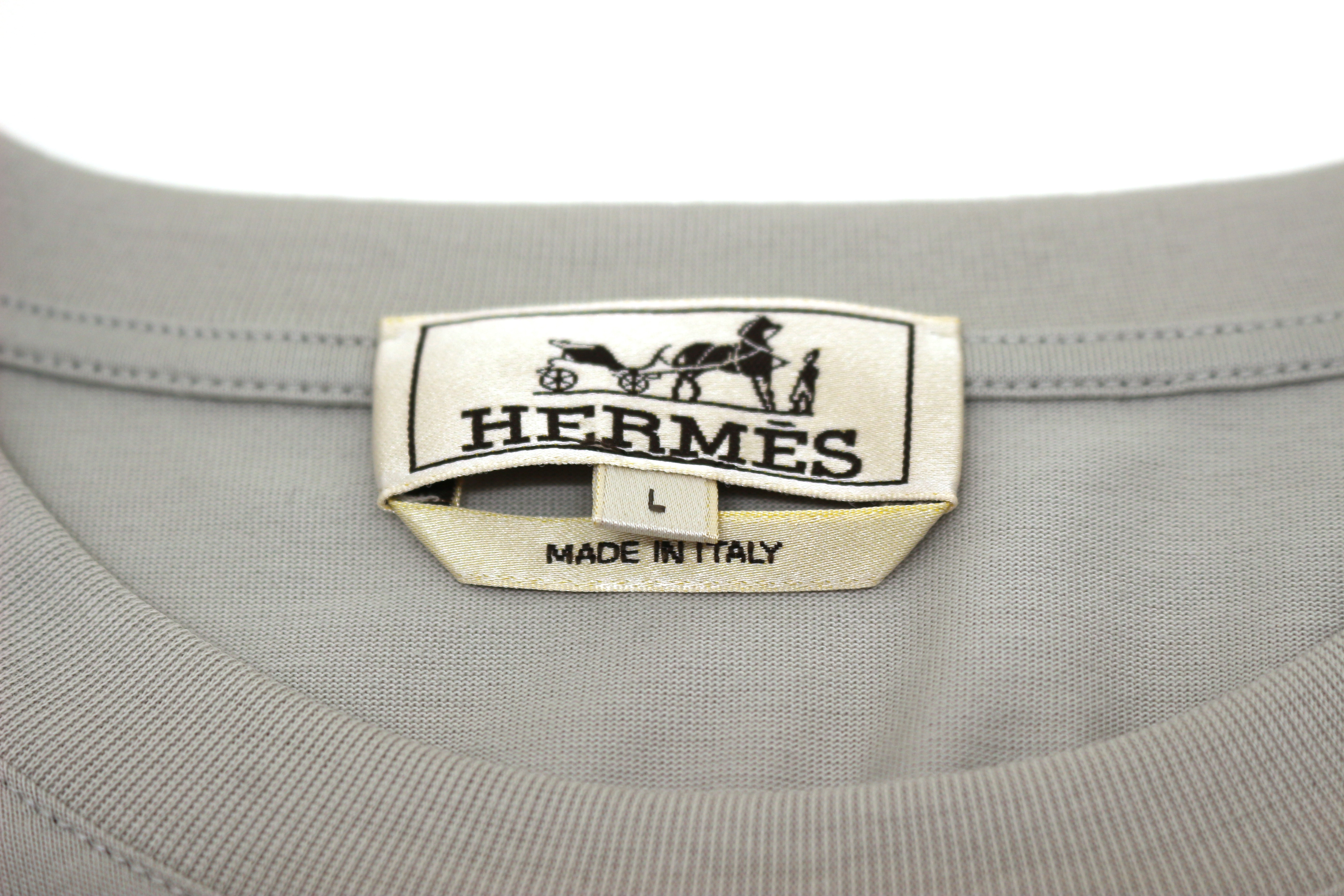 HERMES エルメス ディテール サドルステッチ Tシャツ メンズL HERMES エルメス ディテール サドルステッチ Tシャツ メンズL