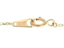 JEWELRY ノンブランドジュエリー ネックレス キュービックジルコニア K18YG CZ 2.6g【434】