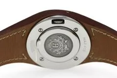 HERMES エルメス 腕時計 2003年並行品 アーネ HA3.410 ホワイト文字盤 ステンレススチール/レザー クォーツ【472】SJ
