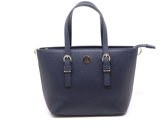 TORY BURCH トリーバーチ バッグ 2wayバッグ ネイビー レッド ホワイト レザー 2148103672484 【200】  の購入なら「質」の大黒屋（公式）