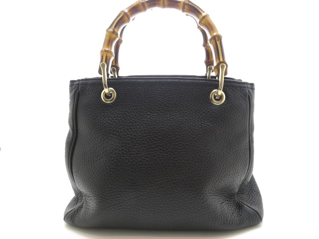 GUCCI グッチ バッグ バンブー2WAYバッグ ブラック カーフ 【205 GUCCI グッチ バッグ バンブー2WAYバッグ ブラック カーフ 【205