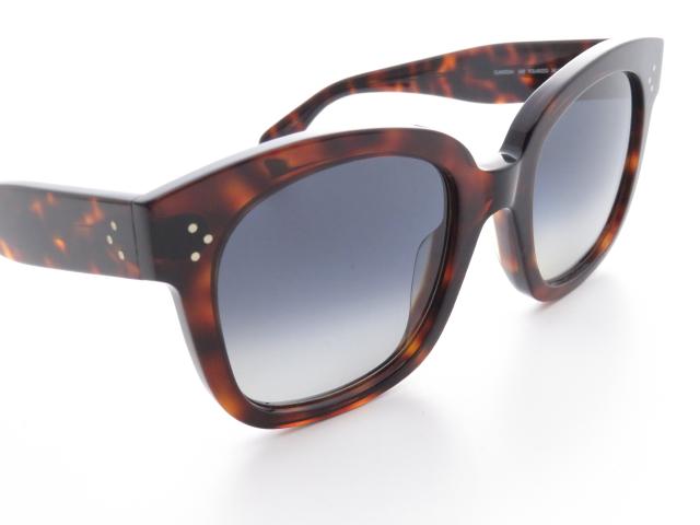 【極美品】CELINE サングラス CL41803/S べっ甲 ダークブラウン CELINE セリーヌ サングラス ダークブラウン べっ甲風 プラスチック