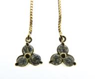 JEWELRY　ノンブランドジュエリー　貴金属・宝石　ピアス　K18ゴールド　ダイヤモンド　約1.3g　2144000241693　【205】