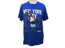 GIVENCHY×Disney　ジバンシィ×ディズニー　オズワルドTシャツ　メンズS　ブルー　コットン　BM716R3YAW　2143200546461　【432】