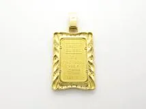 JEWELRY　ジュエリー　トップ　インゴット　K18　K24　D0.35　ダイヤモンド　約34.1g　2147400238058　【432】
