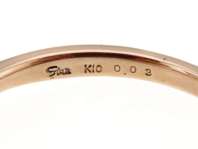 STAR JEWELRY　スタージュエリー　リング　2JR0297　指輪　ピンクトルマリン　ダイヤモンド　ピンクゴールド　K10PG　D0.03　約1.4g　9号　2143500268681【207】