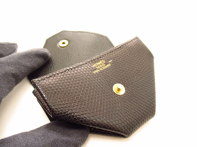 HERMES エルメス ルヴァンキャトル コインケース リザード