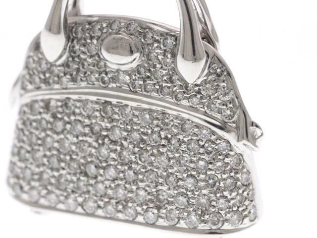 JEWELRY ノンブランド ペンダント トップ K18 ホワイトゴールド ダイヤモンド 1.25カラット 11.0g【473】