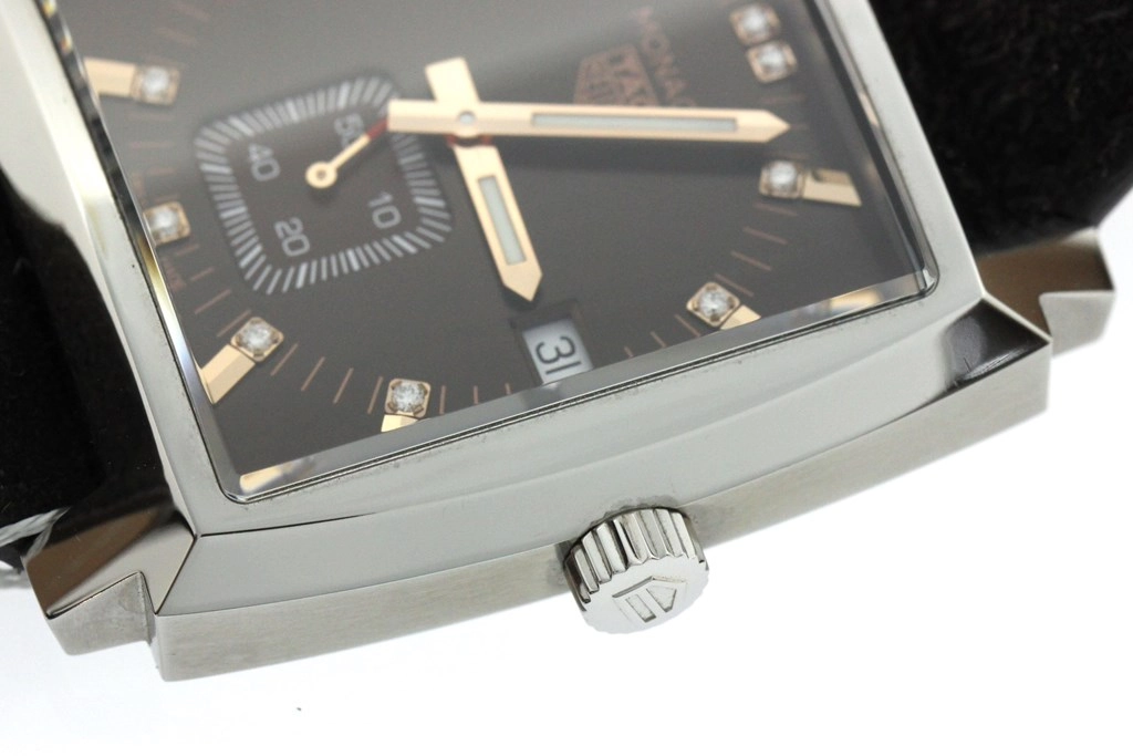 TAG HEUER タグホイヤー 腕時計 モナコ レディ キングスマン WAW131C.FC6419 ブラウン文字盤 スティール/革 クォーツ【432】2148103901058