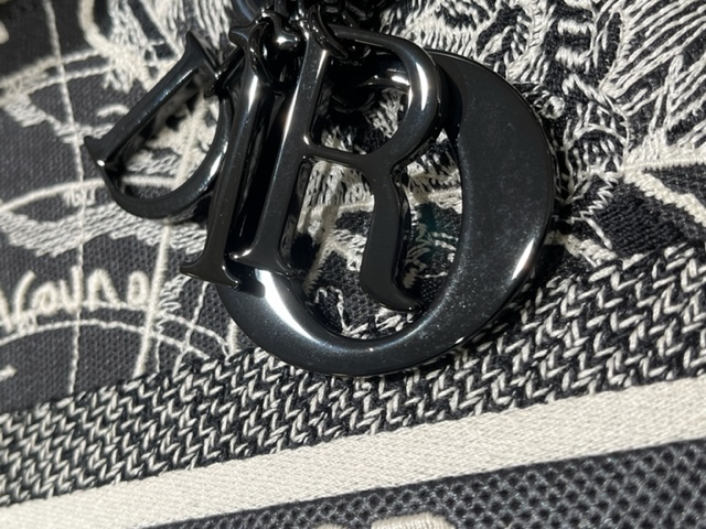 【街並みの刺繍が繊細★】DIOR Lady D-Lite バッグ ミディアム DIOR ディオール LADY D-LITE Dior Around the World モチーフ