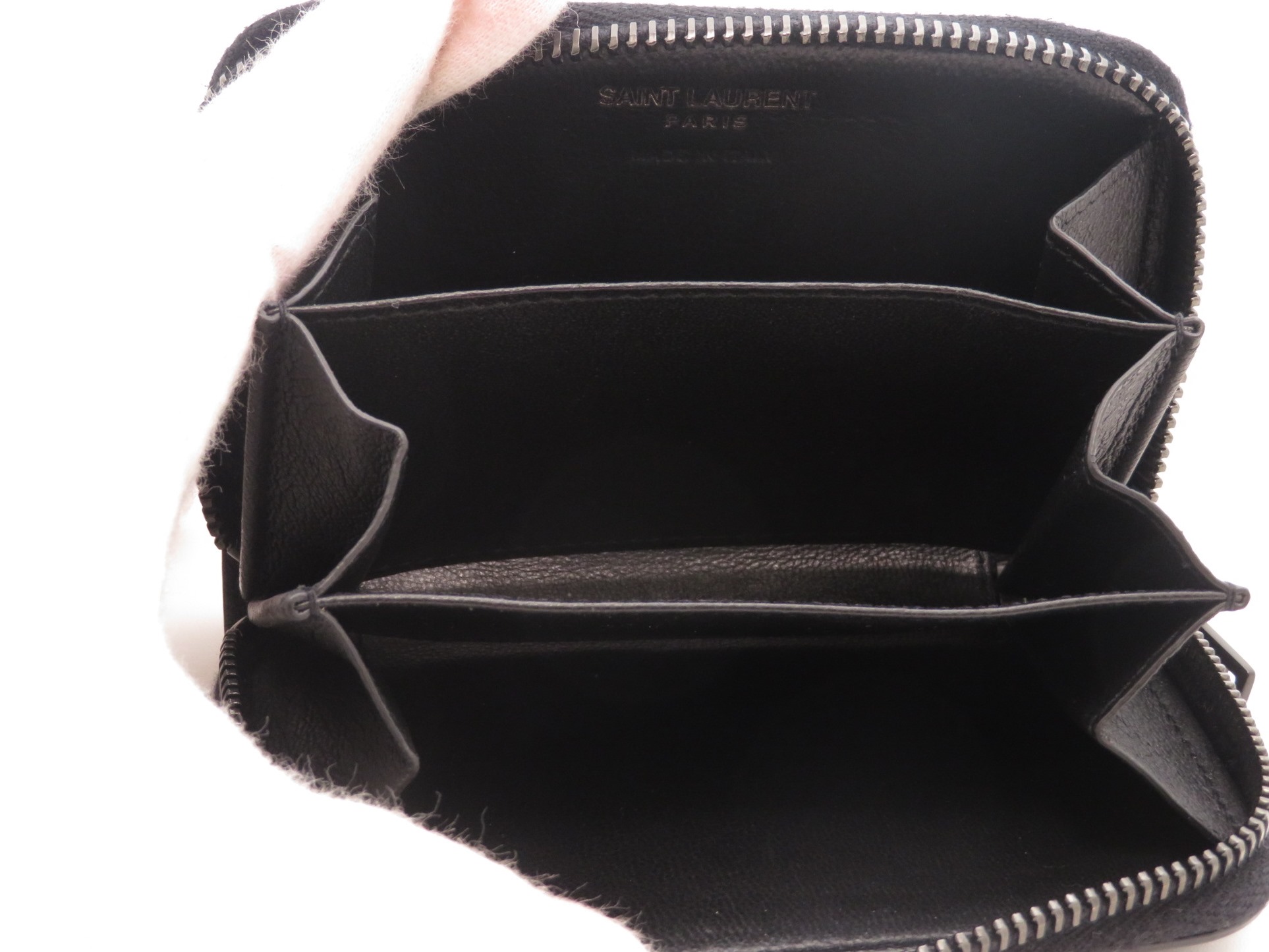 SAINT LAURENT サン・ローラン コインケース ブラック レザー