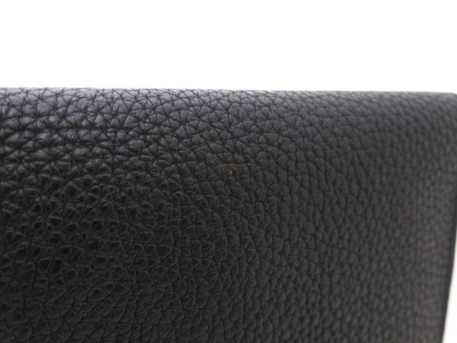 HERMES エルメス 長財布 ドゴンGM ブラック トゴ シルバー金具