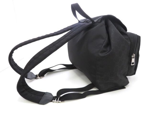 GUCCI グッチ リュックサック GGバッグパック ブラック ナイロン