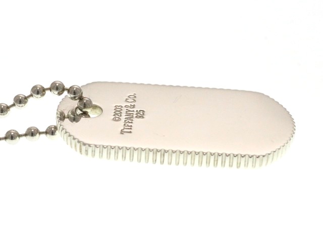 TIFFANY＆CO ティファニー ネックレス ドッグタグ ペンダント 925
