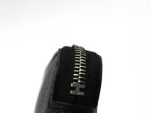 HERMES エルメス 財布/長財布 アザップロング ブラック/シルバー金具 ヴォーエプソン A刻印(2017年頃)【472】YY