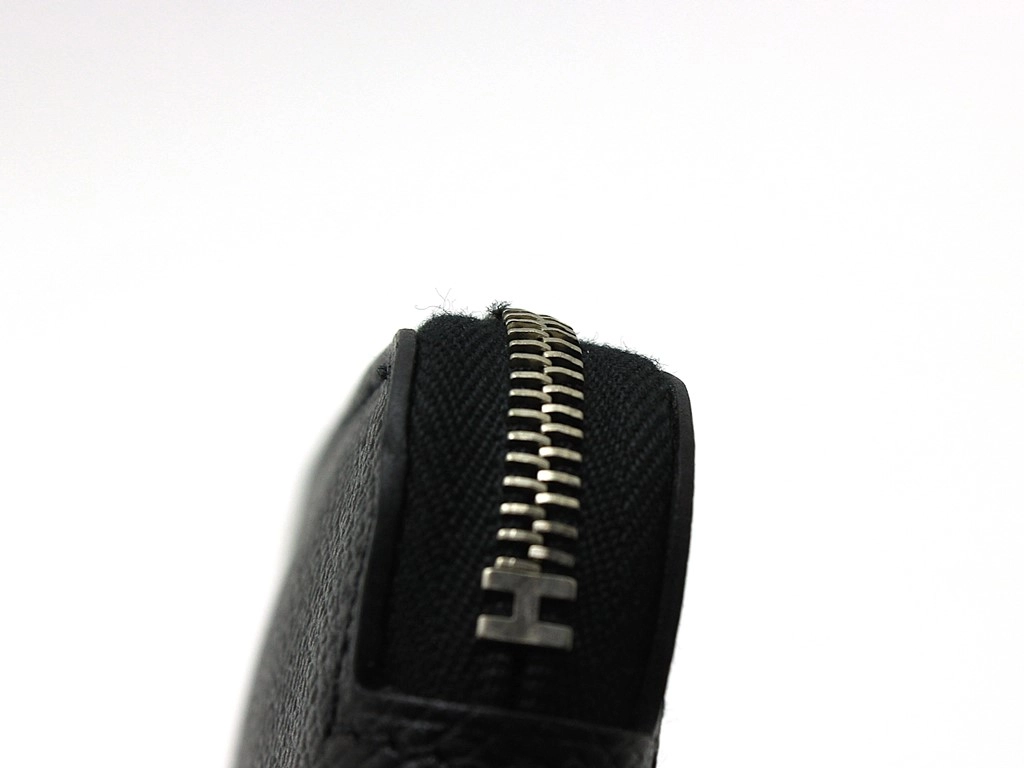 HERMES エルメス 財布/長財布 アザップロング ブラック/シルバー金具 ヴォーエプソン A刻印(2017年頃)【472】YY