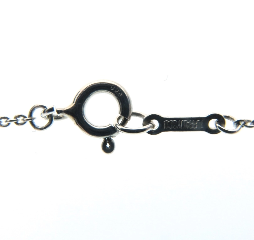 TIFFANY＆CO　ティファニー　ダブルループネックレス　シルバー　約2.6g　約40cm　2148103834417　【205】