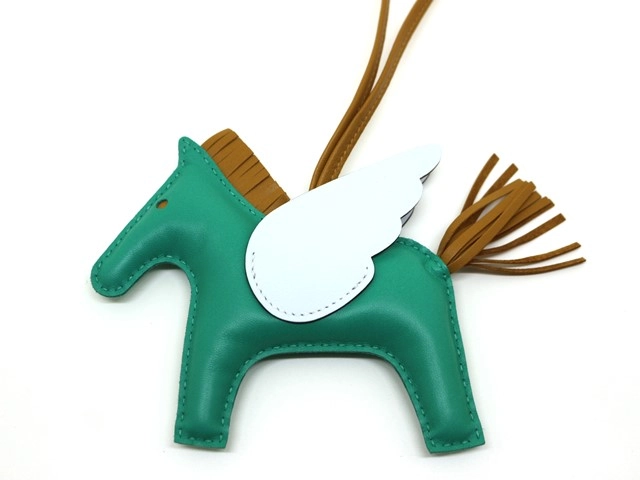 HERMES エルメス ロデオチャーム ペガサスMM ミント/セサミ