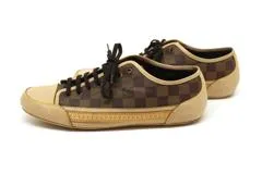 ルイヴィトン スウェードレザー シューズ 9.5ダミエ ダークブラウン メンズ LOUIS VUITTON ルイヴィトン メンズ レザー シューズ 靴