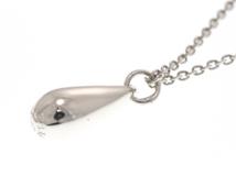 TIFFANY&CO ティファニー ジュエリー ネックレス ティアドロップ ペンダント 925 シルバー 2.8g【473】