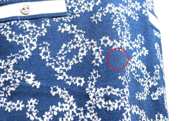 CHANEL シャネル ニットワンピース レディース38 ブルー/ホワイト