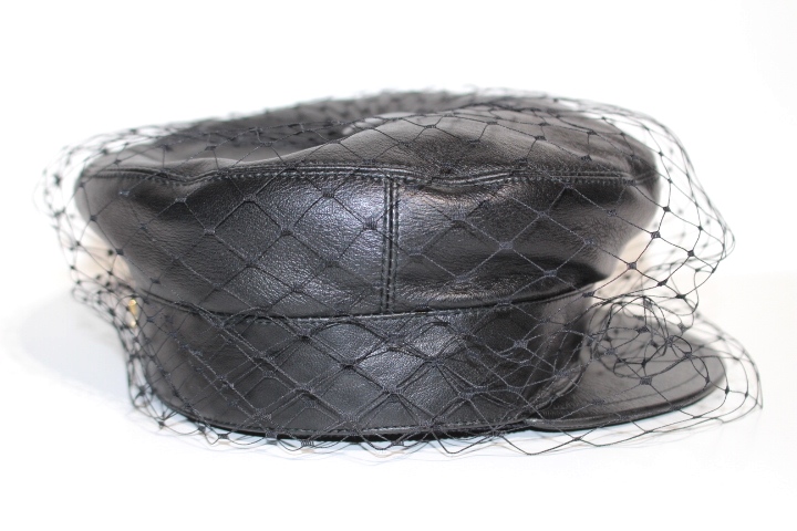 Dior　ディオール　DIOR PARIS REVOLUTION キャップ　帽子　ブラック　サイズ57　ラムスキン　ナイロン　85PAR920G700　 定価￥137,500-　（2143000558862）【200】