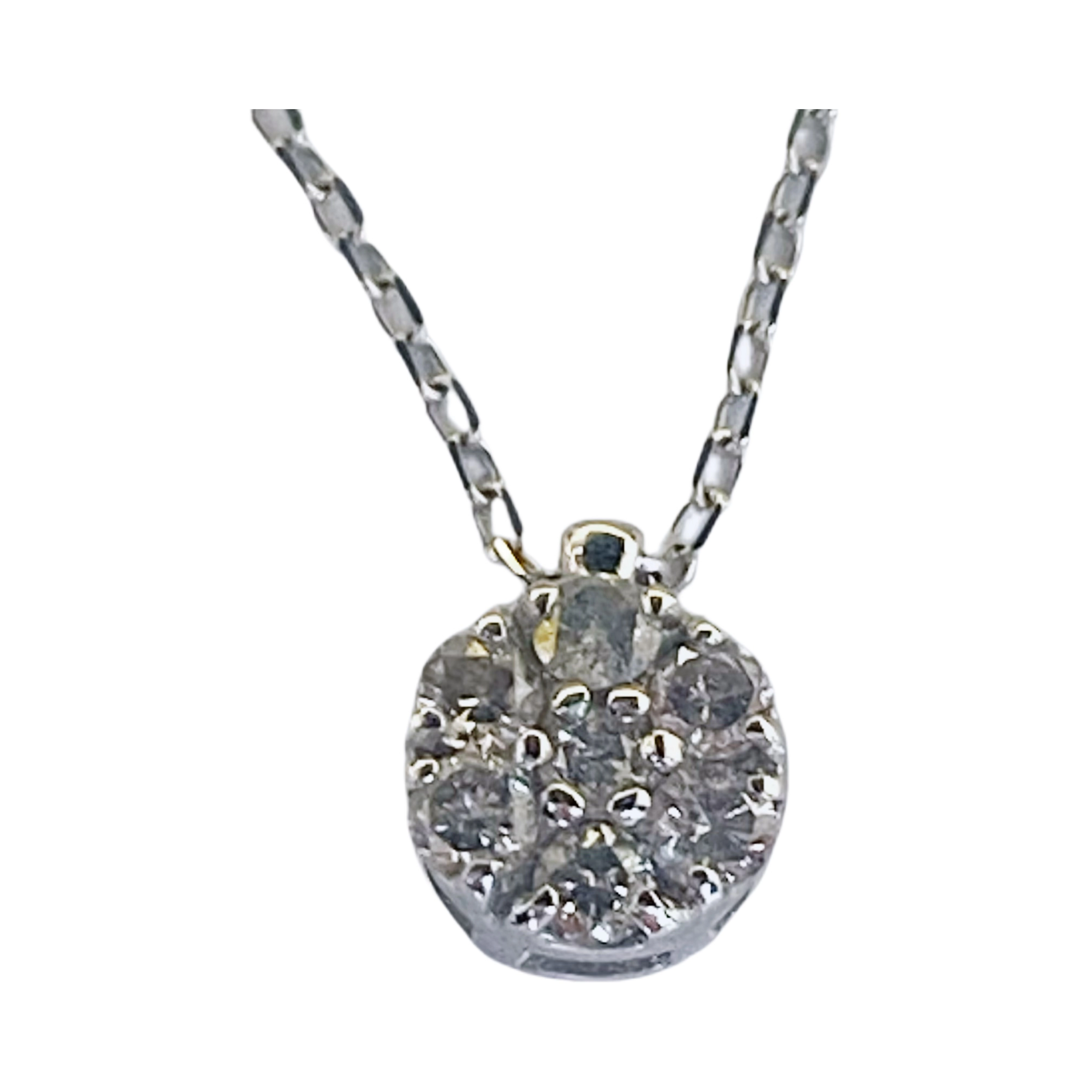 JEWELRY ノンブランドジュエリー ネックレス　K10WG　D0.20　約1.0g　【208】2141300431281