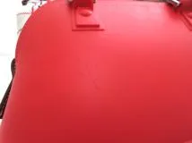 Maison Margiela メゾン・マルジェラ 5AC ミニ2WAYバッグ レッド チェック柄 キャンバス レザー ラバー【473】