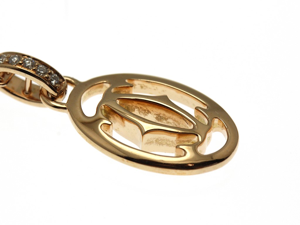 Cartier カルティエ ロゴドゥーブルCネックレス B7219200 K18