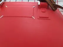 Maison Margiela メゾン・マルジェラ 5AC ミニ2WAYバッグ レッド チェック柄 キャンバス レザー ラバー【473】