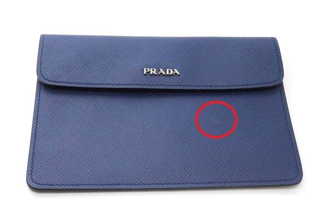 PRADA プラダ トートバッグ ブルーデニム レザー ショルダーバッグ