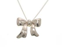 TIFFANY&CO ティファニー ジュエリー ネックレス リボン ペンダント 925 シルバー 2.7g【473】