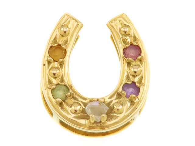 JEWELRY　ジュエリー　トップ　K18　色石　ダイヤモンド0.06ct　約1.4g　2120500194752【472】HA
