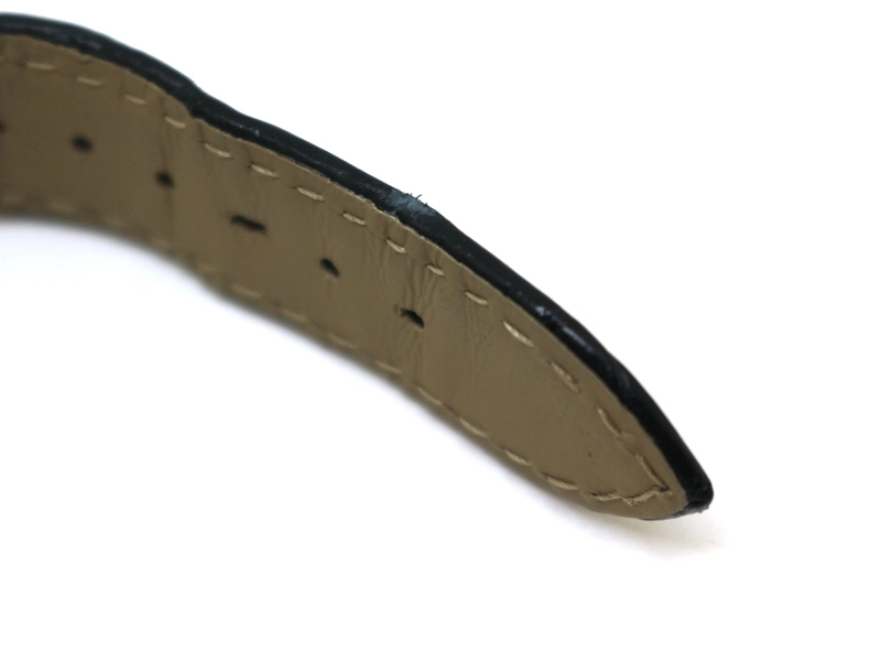 Cartier カルティエ サントスデュモンLM　WSSA0022　シルバー文字盤　ステンレススチール　ブルー　革ベルト　クォーツ　メンズ　腕時計　K