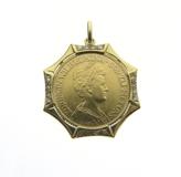 JEWELRY　ノンブランドジュエリー　貴金属・宝石　コインK21.6　枠K18　ダイヤモンド　約10.2g　2144000237948　【205】