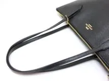 COACH コーチ バッグ トートバッグ ブラック レザー 4454