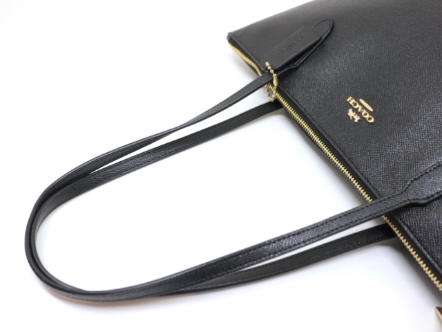 超美品　COACH コーチ　ハンドバッグ　s85　レザー　ブラック　8A10　黒 美品 COACH コーチ ハンドバッグ s85 レザー ブラック 8A10 黒Ω