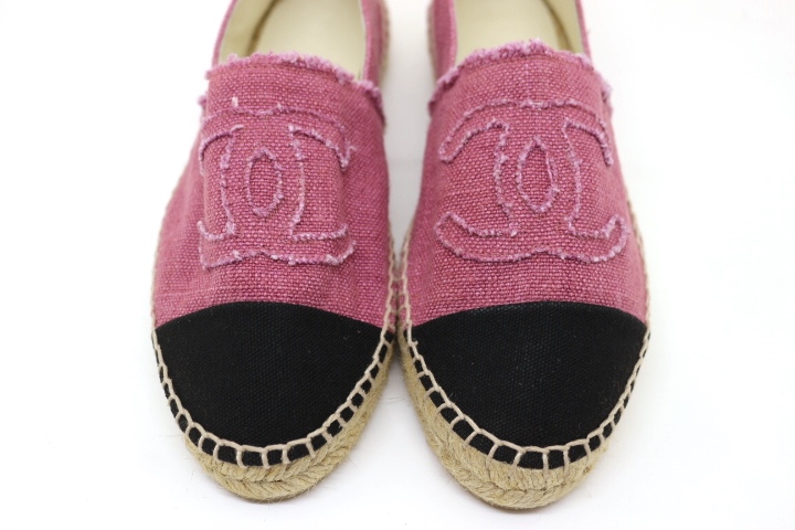 エスパドリーユ - ラムスキン、ピンク — ファッション | CHANEL