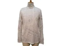 DIOR× Daniel Arsham　ディオール×ダニエル・アーシャム　ニュースペーパー長袖Tシャツ　メンズXS　ホワイト/ブラック　コットン　023J656B0589　2143200540056　【432】