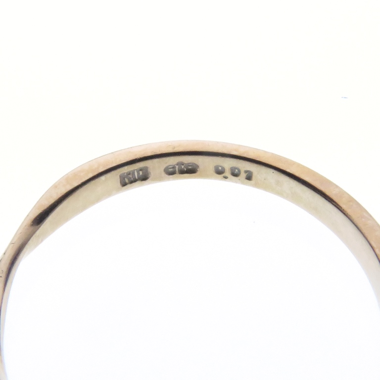 ete エテ リング K10ピンクゴールド ダイヤモンド 約1.2g 約9号