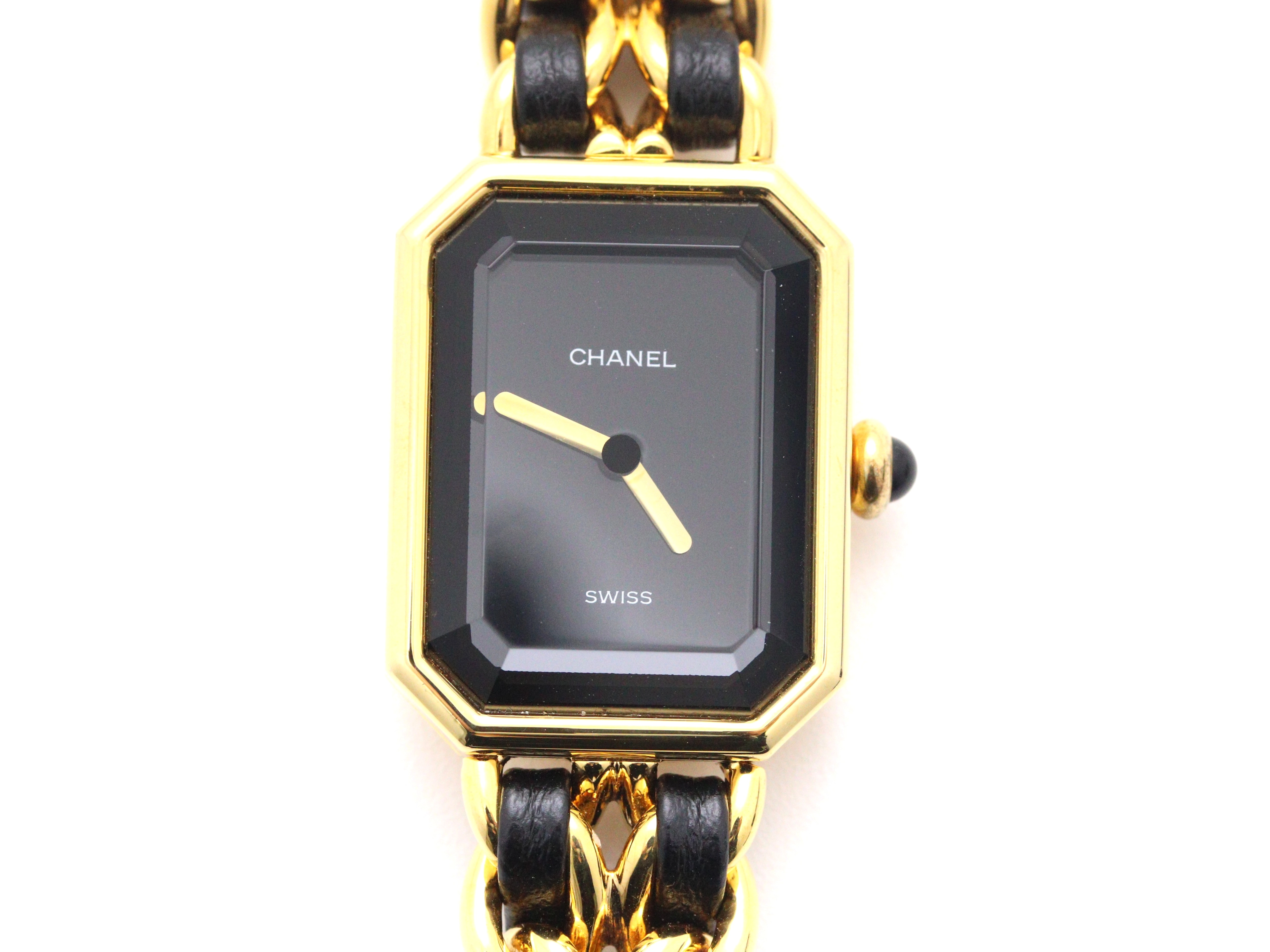 CHANEL シャネル プルミエールSサイズ H0001 GP/レザー 【471】 Y の  