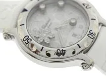 Chopard ショパール 腕時計 ハッピー スノーフレーク 27/8949 ステンレス/ラバー ダイヤモンドホワイト文字盤 クォーツ【472】SJ