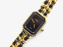 CHANEL シャネル プルミエールSサイズ H0001 GP/レザー 【471】 Y の  