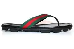 GUCCI グッチ トング サンダル メンズ10 約29cm ブラック レザー 参考